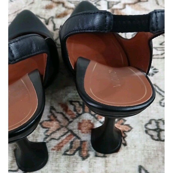 Vionic Womens Zinnia Sling Back Adalena Pump Size 9 Black 3in Heel - Picture 13 of 15